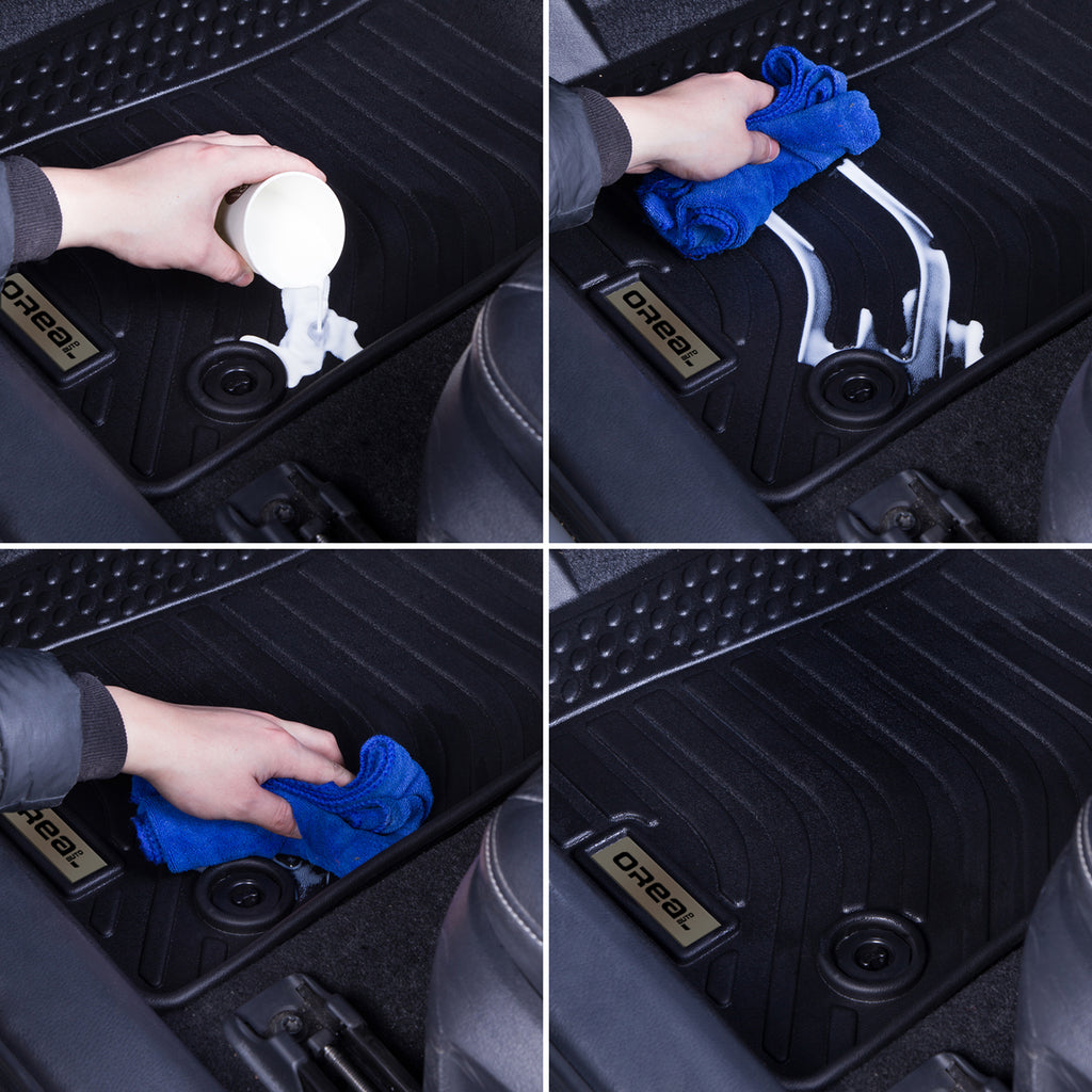 GMC Sierra 2500HD / 3500HD 2020-2025 CrewCab Black Floor Mats TPE