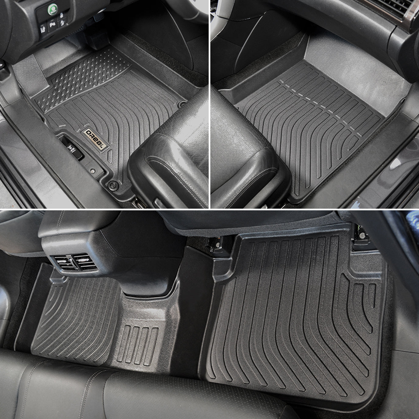 Honda Accord 2023- Black Floor Mats TPE