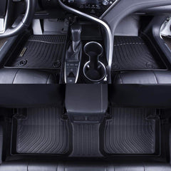 GMC Yukon XL / Suburban 8 Seats (Bench Seat) 2021-2024 Black Floor Mats TPE