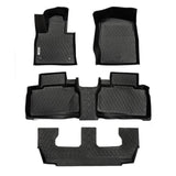 Ford Explorer 7 Seats 2020-2024 Black Floor Mats TPE (7 Seats Bench. Not for Bucket)