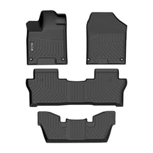 Load image into Gallery viewer, CLEARANCE | Honda Pilot 2016-2022 (2nd Row Bucket) Black Floor Mats TPE