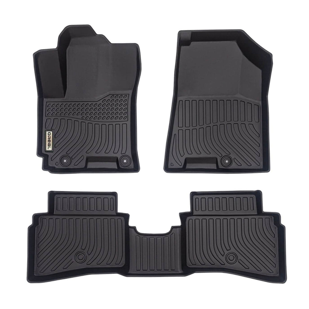 Hyundai Venue 2020-2025 Black Floor Mats TPE