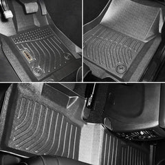 Jeep Grand Cherokee L 2021-2024 Black Floor Mats TPE