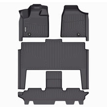 Load image into Gallery viewer, Dodge Caravan/Grand Caravan 2011-2021 (2nd Row Bucket) Black Floor Mats TPE