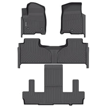 Load image into Gallery viewer, GMC Yukon XL / Chevy Suburban / Cadillac Escalade ESV 7 Seats (2nd Row Bucket) 2021-2025 Black Floor Mats TPE