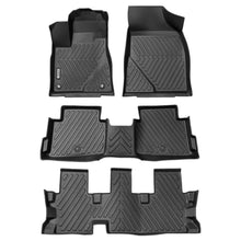 Load image into Gallery viewer, Toyota Highlander 2014-2019 (2nd Row Bench) Black Floor Mats TPE