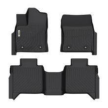 Load image into Gallery viewer, Toyota Tundra CrewMax 2022-2025 Black Floor Mats TPE