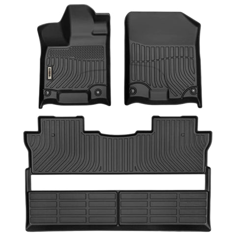 Honda Ridgeline 2017-2024 Black Floor Mats TPE