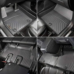 Hyundai Palisade 7 & 8 Seats 2020-2022 Black Floor Mats TPE