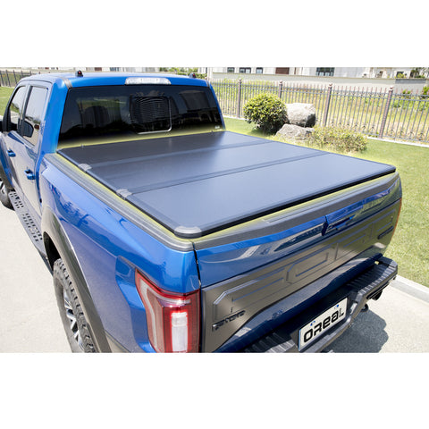 Hard Tri-Fold Truck Bed Tonneau Cover Fits 2015 - 2020 Ford F-150 5.7FT Bed (67.1")