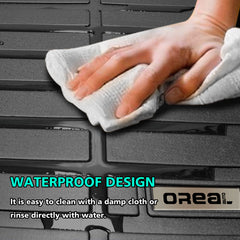 Nissan Rogue 2021-2022 Black TPE Trunk Mat