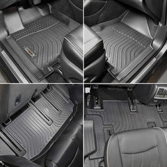 Infiniti QX60 7 Seats 2014-2020 Black Floor Mats TPE