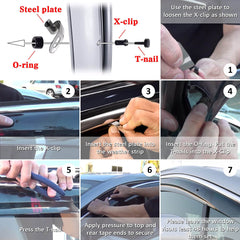 Mazda 3 Axela 2015-2018 Sun Rain Visors Smoke Gray