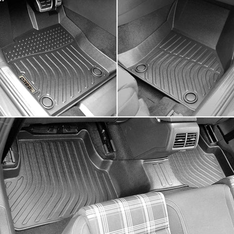 Volkswagen vw Golf SportWagen 2015-2019 Black Floor Mats TPE
