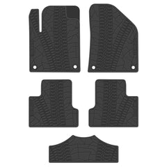 Jeep Cherokee 2014 2015-2019 Black Rubber Floor Mats