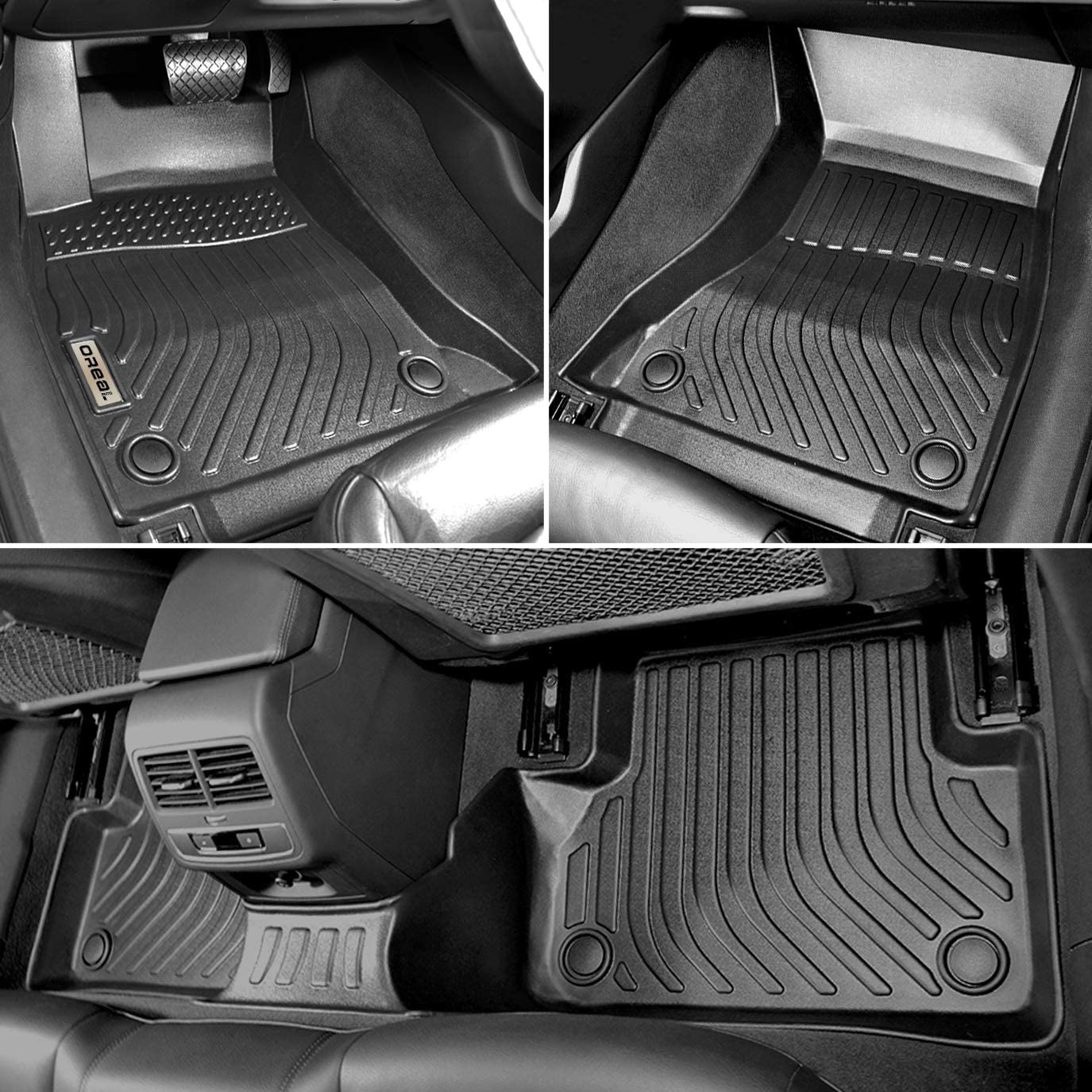Audi A4 (S4) 2017-2021 Black Floor Mats TPE