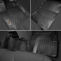 Acura RDX 2016-2018（Passenger 8-way power seats）Black Floor Mats TPE