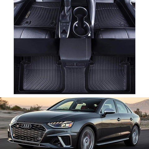 Audi A4 (S4) 2017-2021 Black Floor Mats TPE