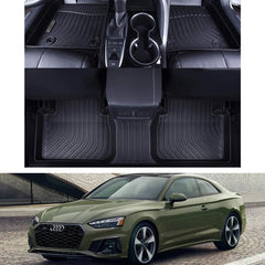 Audi A5 / S5 2008 2009-2017 Black Floor Mats TPE