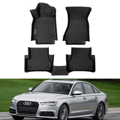 Audi  A6 / S6 2012-2018 Black Floor Mats TPE