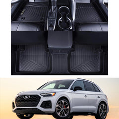 Audi Q5 / SQ5 / Q5 PHEV / SQ5 Sportback 2018-2024 Black Floor Mats TPE