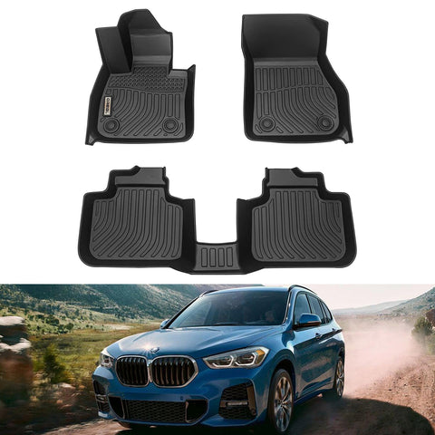 BMW X1 F48 2016-2022 Black Floor Mats TPE