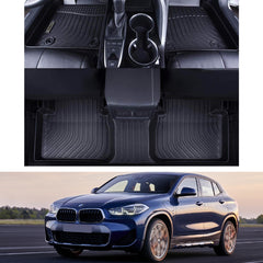 BMW X2 F39 2018-2023 Black Floor Mats TPE