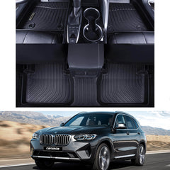 BMW X3 G01 2018-2024 Black Floor Mats TPE