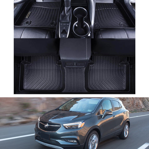 Buick Encore 2013-2022 Black Floor Mats TPE