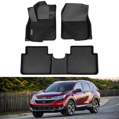 Honda CR-V G5 CRV 2017-2022 Black Floor Mats TPE