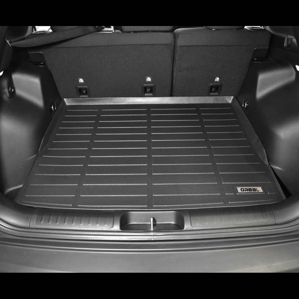 Hyundai Santa FE 2021-2023 Black TPE Trunk Mat
