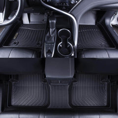 Ford F150 F-150 Super Crew Cab 2011-2014 Black Floor Mats TPE (with subwoofer in the rear)
