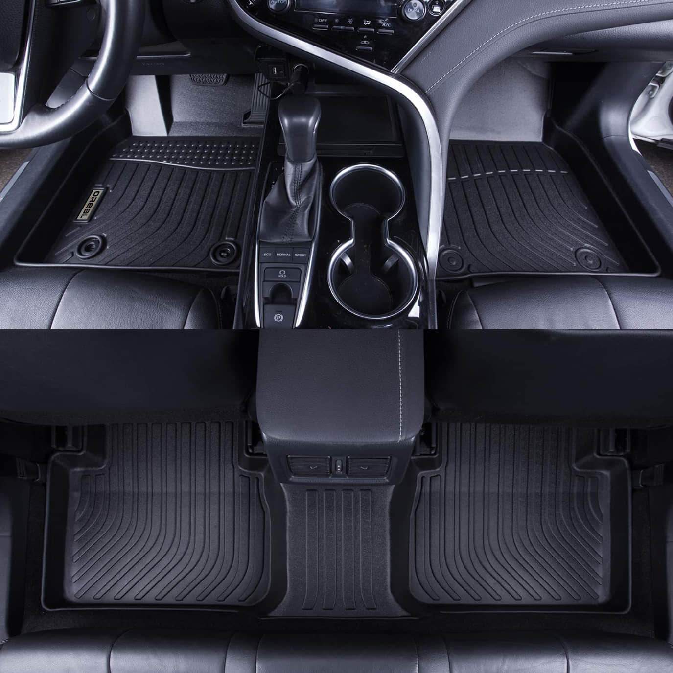 Ford Mustang 2015-2022 Black Floor Mats TPE