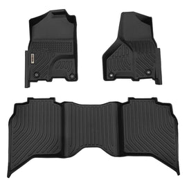 [PRE-ORDER] Dodge RAM 1500/2500/3500 Crewcab 2013-2018 Black Floor Mats TPE