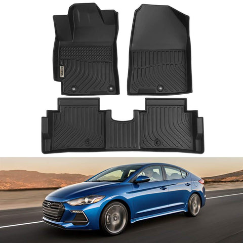 Hyundai Elantra (Not fit Hybrid) Avante CN7 2021-2022 Black Floor Mats TPE