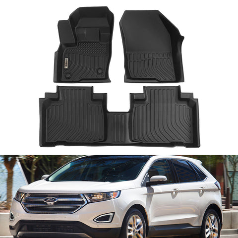 Ford Edge 2015-2024 / Edge ST 2019-2022 Black Floor Mats TPE