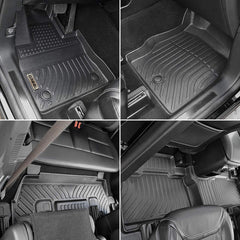Ford Explorer 6 Seats 2020-2024 Black Floor Mats TPE