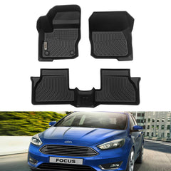 Ford Focus 2012-2018 (not fit focus RS) Black Floor Mats TPE