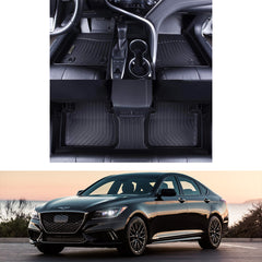 Genesis G80 RWD 2017-2020 (NOT fit AWD) Black Floor Mats TPE