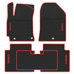 Hyundai Elantra 2017-2019 Black Rubber Floor Mats