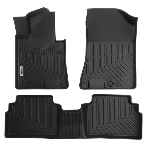 Hyundai Sonata 2020-2022 Black Floor Mats TPE