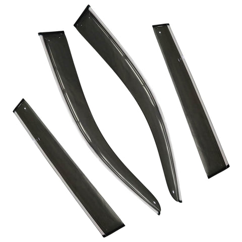 Jeep Cherokee 2014 2015-2019 Sun Rain Visors Smoke Gray