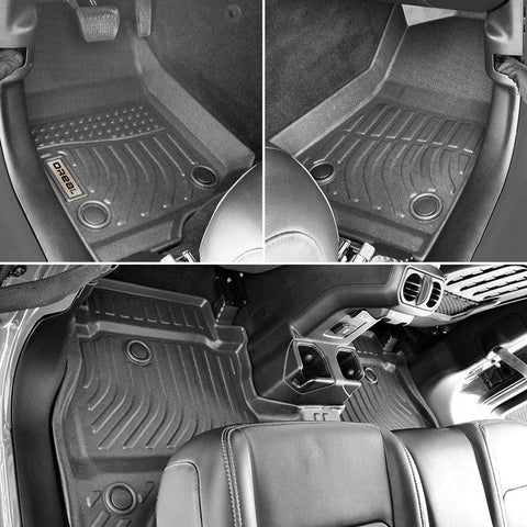 Jeep Gladiator 2020 2021 2022 Black Floor Mats TPE