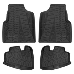 Jeep Wrangler TJ 1997-2006 Black Floor Mats TPE