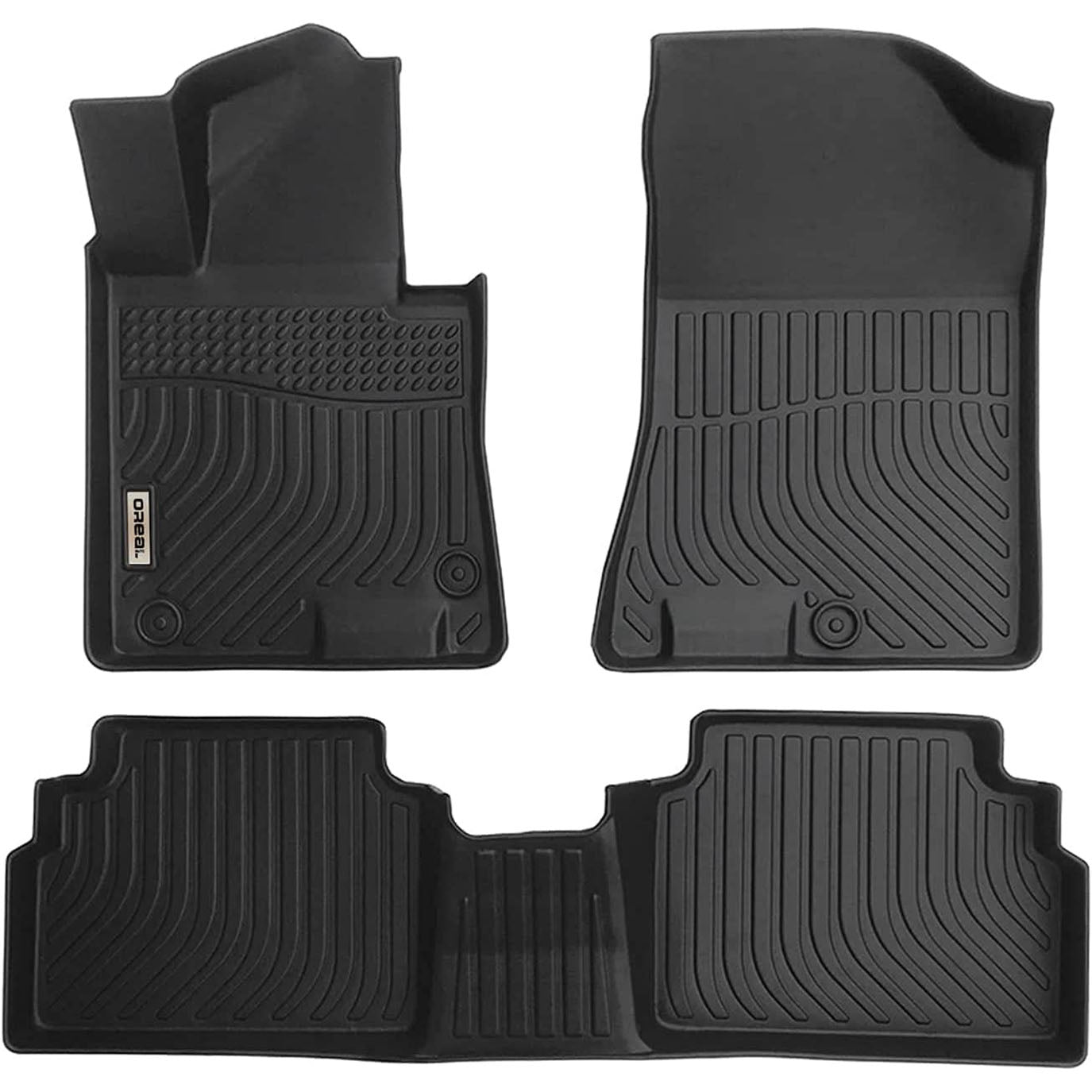 Kia K5 FWD 2021 2022(Only Fit Front Wheel Drive, Not Fit AWD) Black Floor Mats TPE