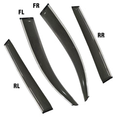 Kia Sorento 2012-2019 Sun Rain Visors Smoke Gray