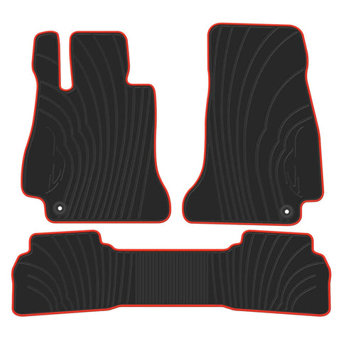 Mercedes Benz E-class W213 2016-2019 Black Rubber Floor Mats