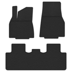 Tesla Model Y 2020 2021 Black Rubber Floor Mats