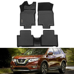 Nissan Rogue 2014-2020 Black Floor Mats TPE