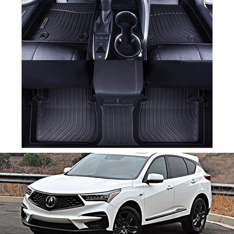 Acura RDX 2019-2022 Black Floor Mats TPE